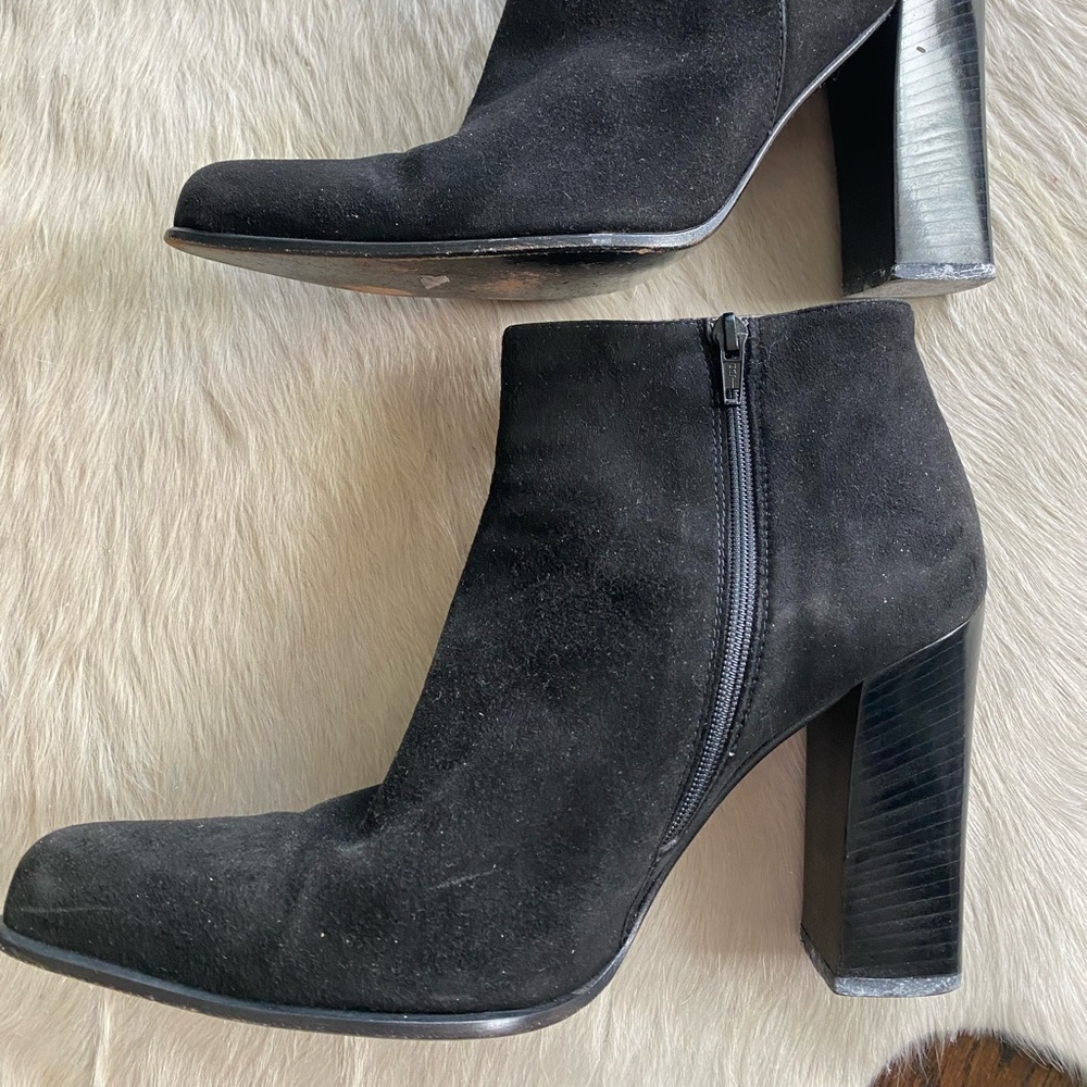 Prada Suede Ankle Boots, black, size 40